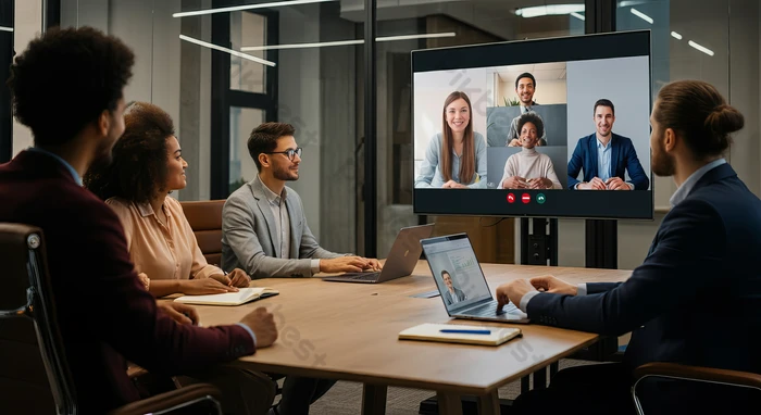 Modelo híbrido de trabajo SEO con freelance y equipo de agencia colaborando