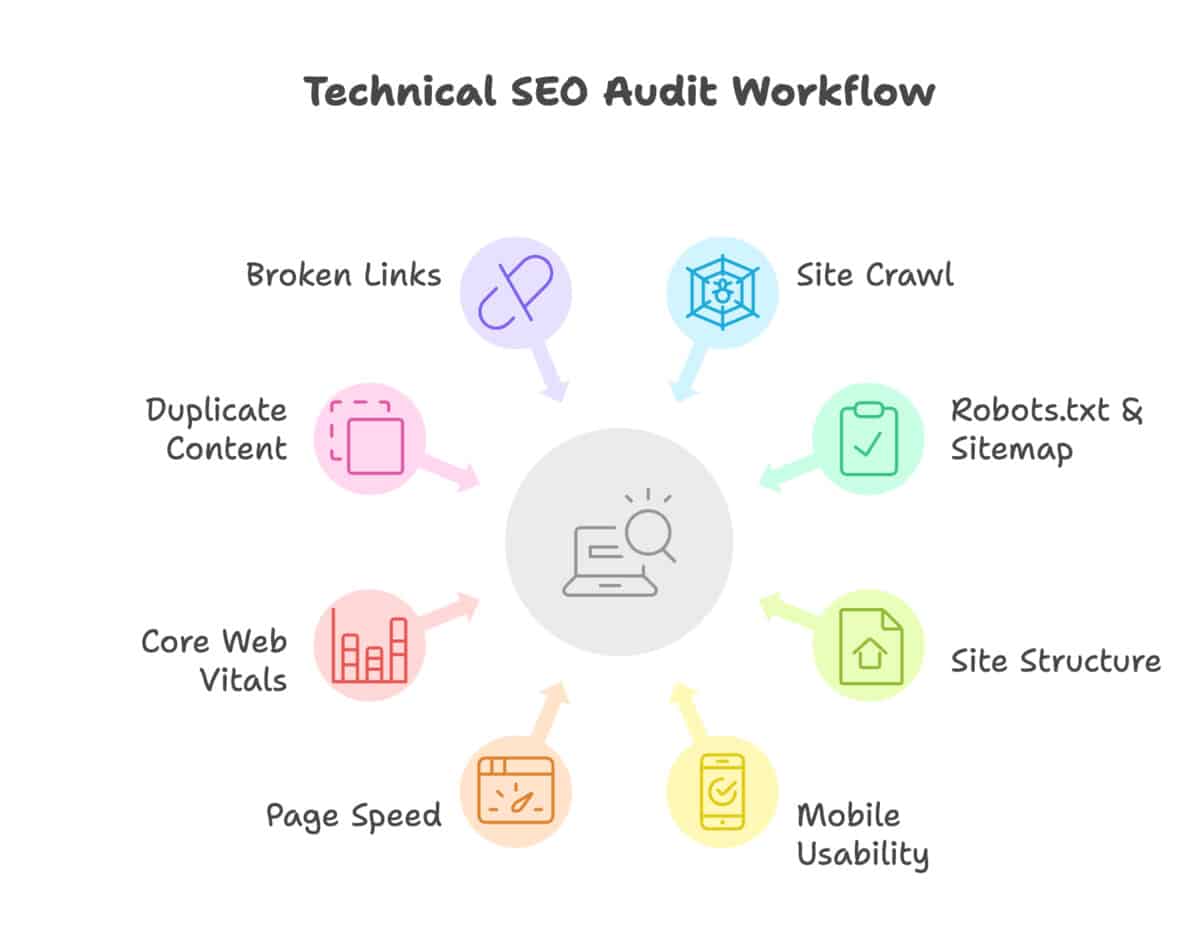 Auditoría técnica SEO combinando crawler y análisis de logs en sitios grandes