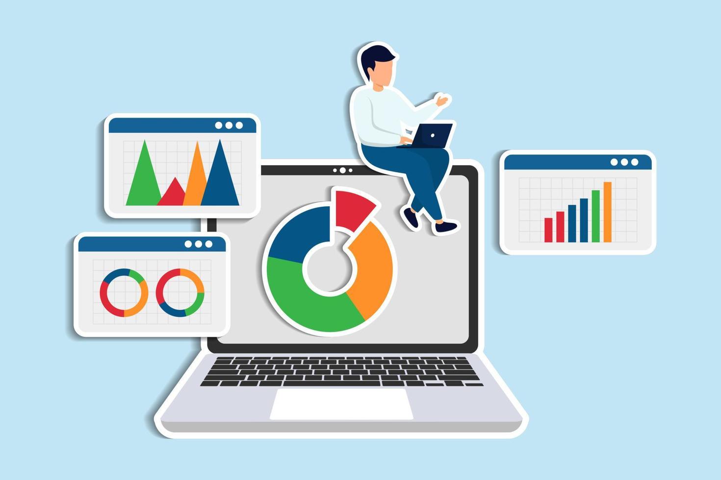 Analista revisando métricas técnicas de posicionamiento web en pantalla con datos detallados