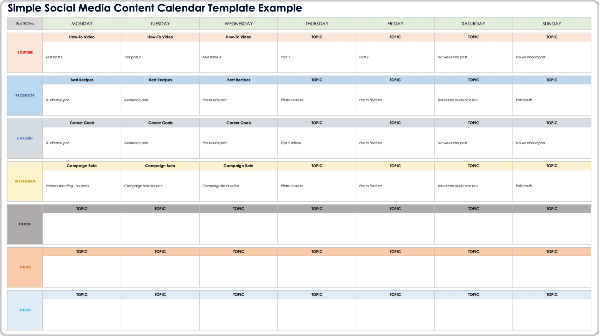 Planificación de calendario editorial por clústeres temáticos en proyecto inicial