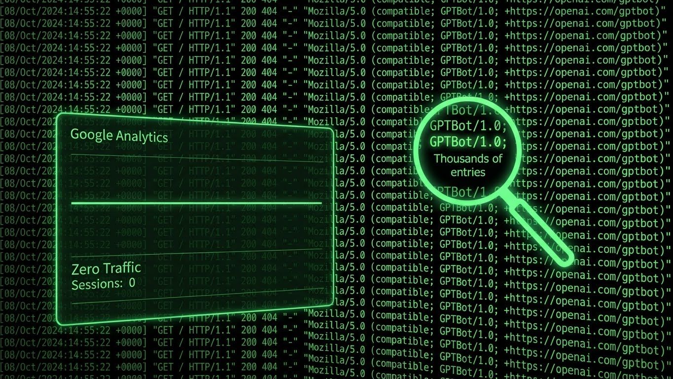 Pantalla con logs de servidor analizados durante una revisión técnica web